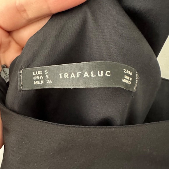 Black Zara Cocktail Dress with Zebra Detail Size S - Picture 4 of 4